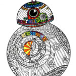 BB8 Star Wars Star Wars Star Wars Coloring Page Coloring Etsy