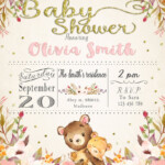 Bear Baby Shower Invitation Editable Printable Invitation Etsy