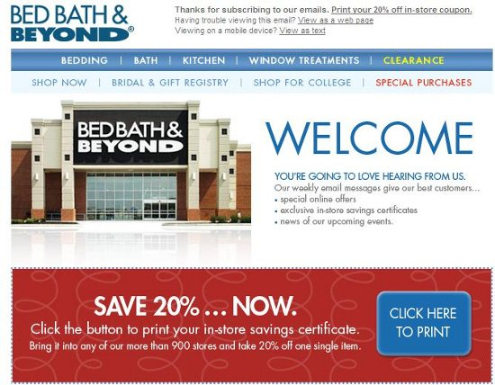 Bed Bath And Beyond 20 Off Coupon