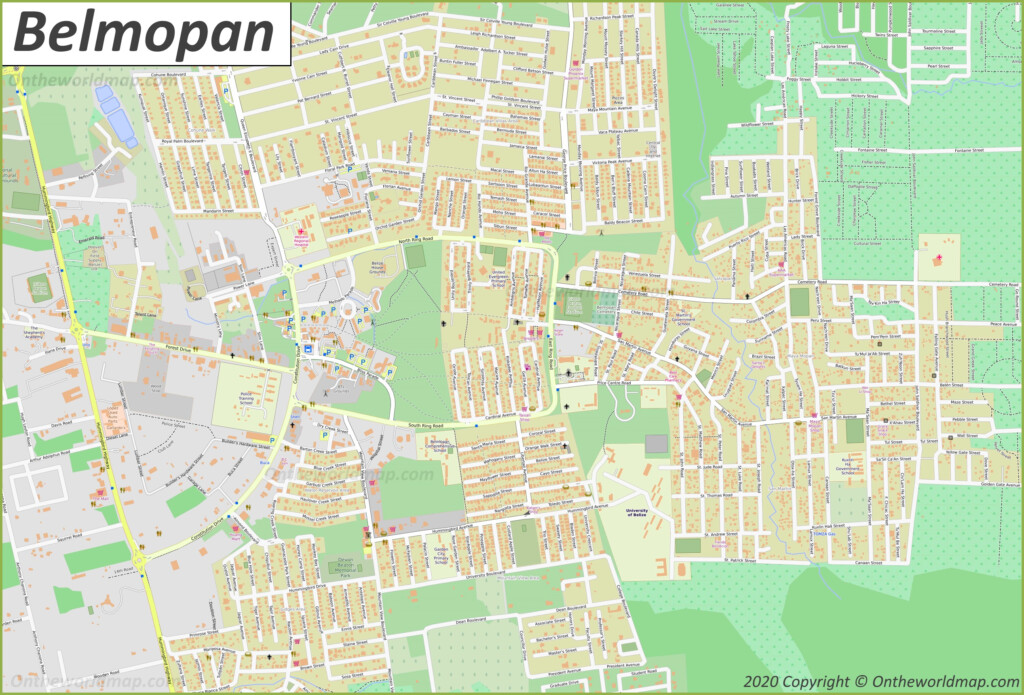 Belmopan Map Belize Detailed Maps Of Belmopan