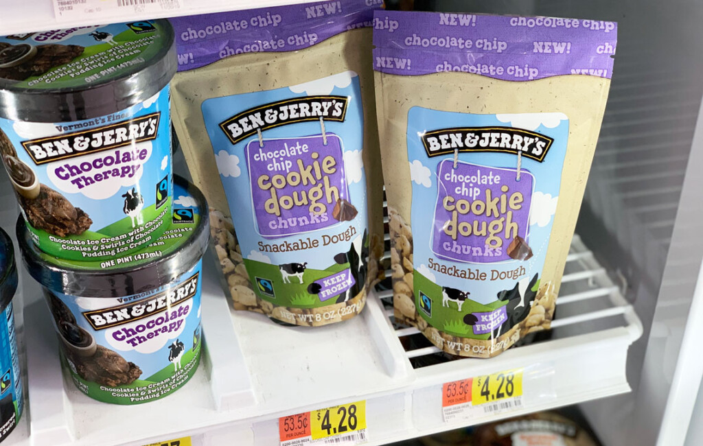 Ben Jerry s Cookie Dough Chunks 2 78 At Walmart The Krazy Coupon Lady