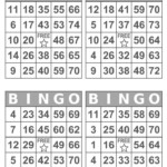 Bingo Cards 1000 Cards 4 Per Page Large Print Instant Etsy Bingo