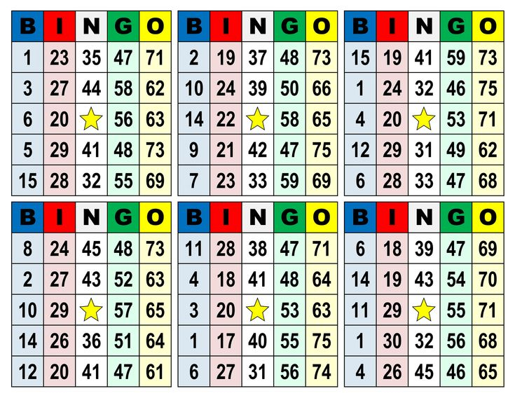 Bingo Cards 1002 Cards 6 Per Page Immediate Pdf Download Etsy In 2020 