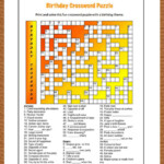 Birthday Crossword Puzzle Hard Word Puzzles For Kids Free Printable