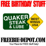BIRTHDAY FREEBIE Quaker Steak Lube FREE BDay Dessert And 5 OFF