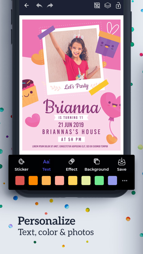 Birthday Invitation Card Maker Invitation Maker