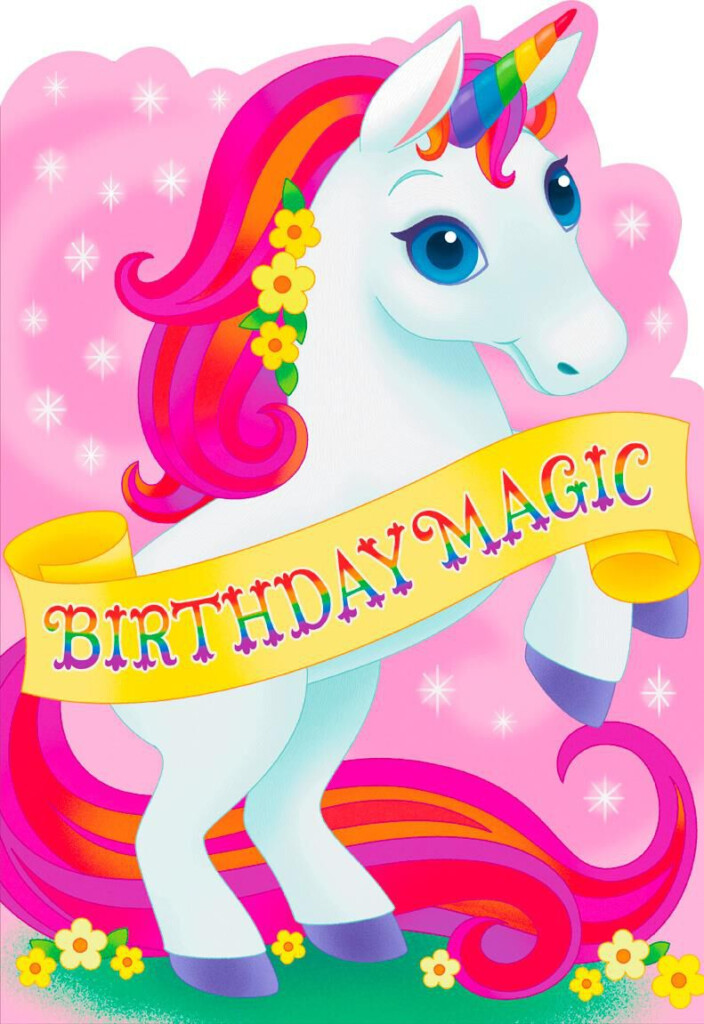 Birthday Magic Unicorn Jumbo Birthday Card 16 25 Greeting Cards 