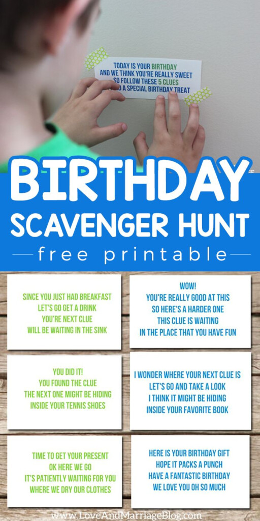 Birthday Scavenger Hunt For Kids Such A Sweet Way To Celebrate Kids 