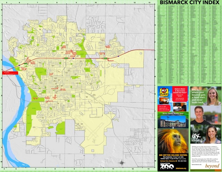 Bismarck Street Map