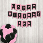 Blackpink Inspired Party Printables Alphabet Banner Birthday Etsy