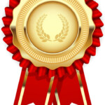 Blank Award Template Rosette With Golden Medal Download A Free