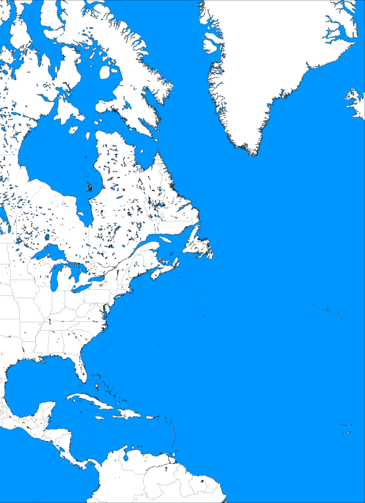 Blank map directory all of north america alternatehistory Wiki 