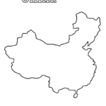 Blank Map Of China Coloring Page Print Color Fun