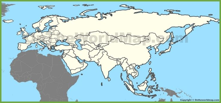 Blank Map Of Eurasia Asia Map Blank Map Map