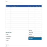 Blank Receipt Templates 9 Free Printable Word Excel PDF Formats