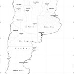 Blank Simple Map Of Argentina Cropped Outside