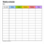 Blank Workout Schedule Template 8 Free Word PDF Format Download