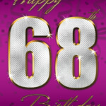 Bling Happy Birthday 68th Card Ad SPONSORED Happy Bling