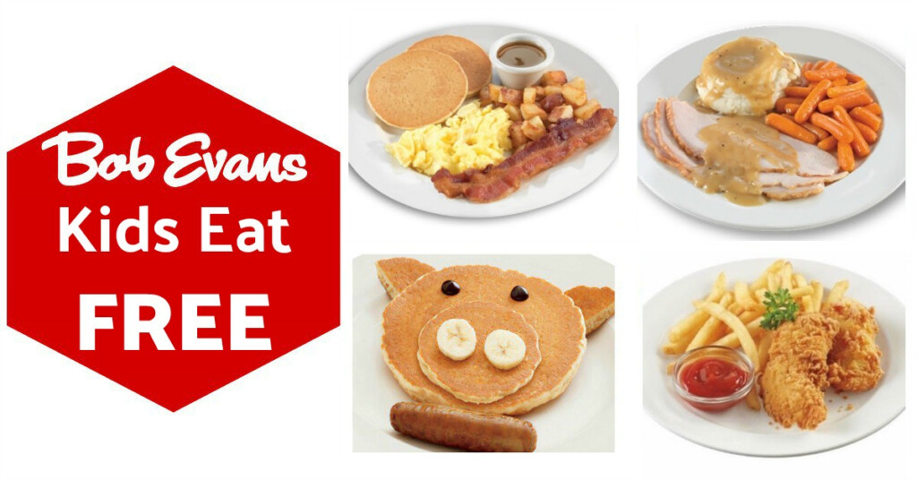 Bob Evans Coupons Kids Eat Free Every Tuesday Night 