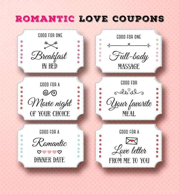 Boyfriend Valentine Gift Girlfriend Valentine Gift Love Coupon For 