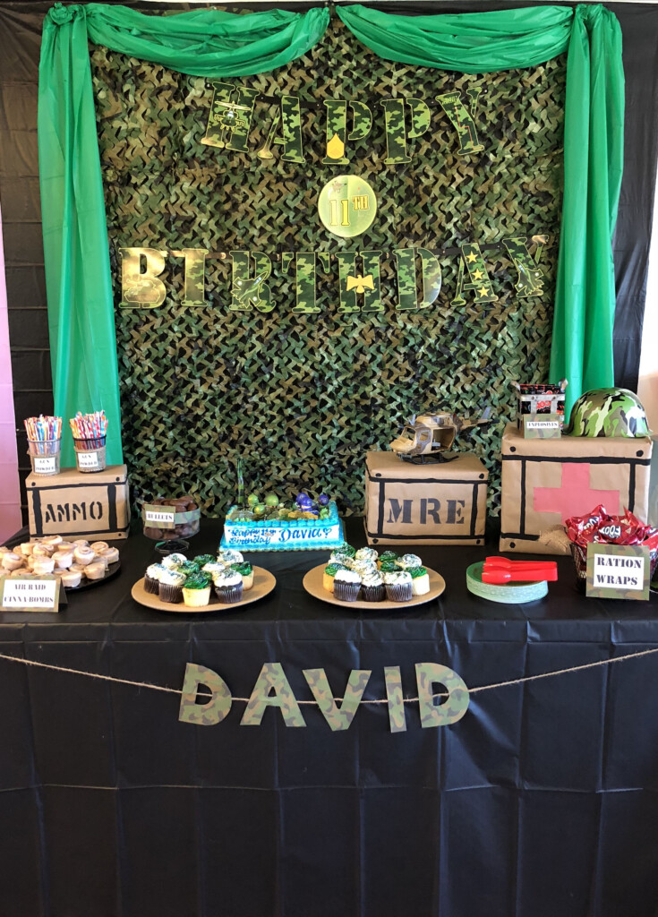 Boys Military Theme Birthday Birthday Themes For Boys 14th Birthday 