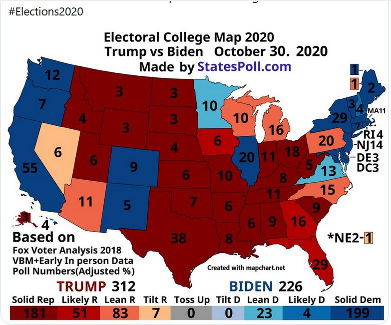 Electoral College Map 2024 Printable FreePrintable.me