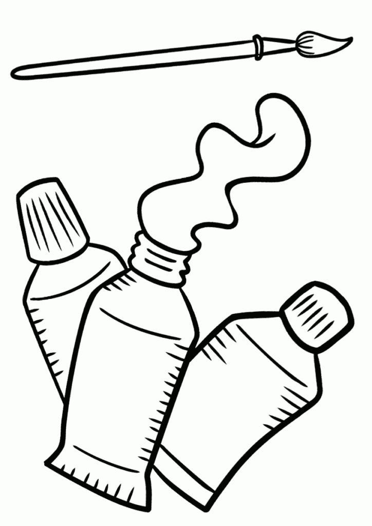 Brush Coloring Pages To Download And Print For Free