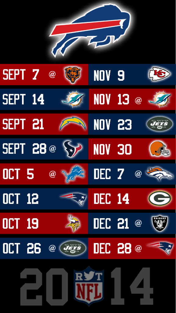 Buffalo Bills Printable Schedule That Are Candid Hunter Blog