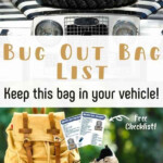 Bug Out Bag List Free Printable Checklist In 2021 Bug Out Bag