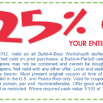 Build A Bear Coupon 25 Entire Purchase Living Rich With Coupons