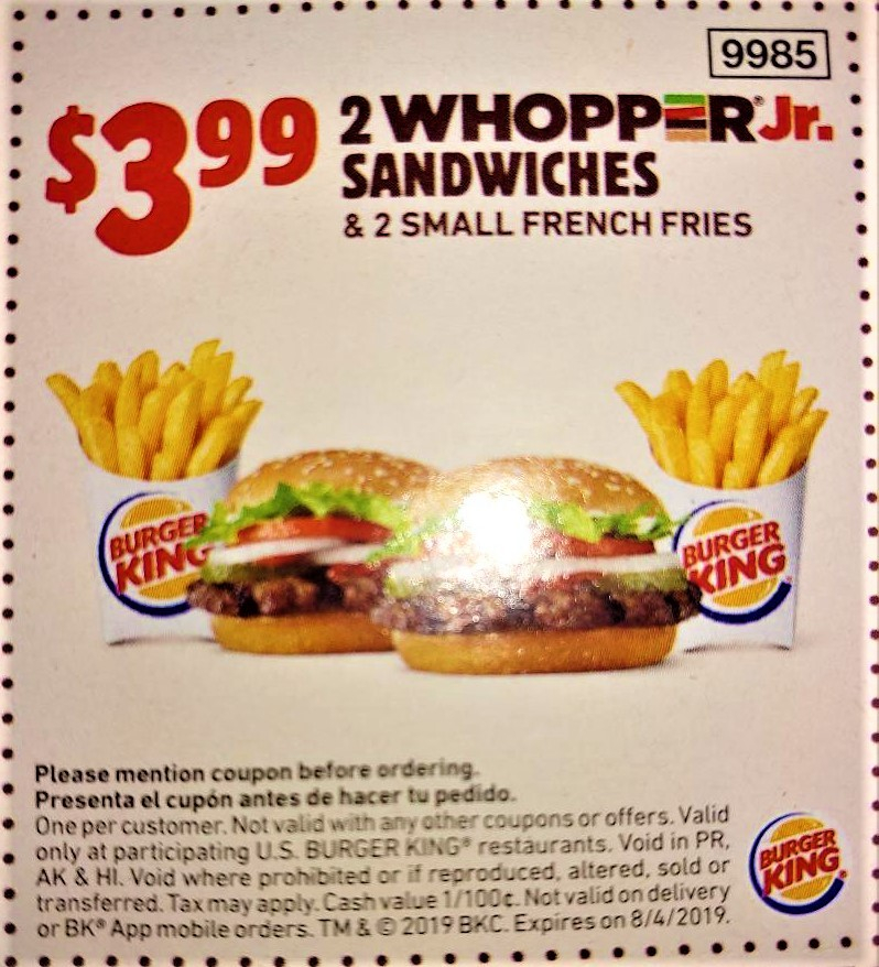 Burger King Codes October 2022 Burger King Coupon Photos