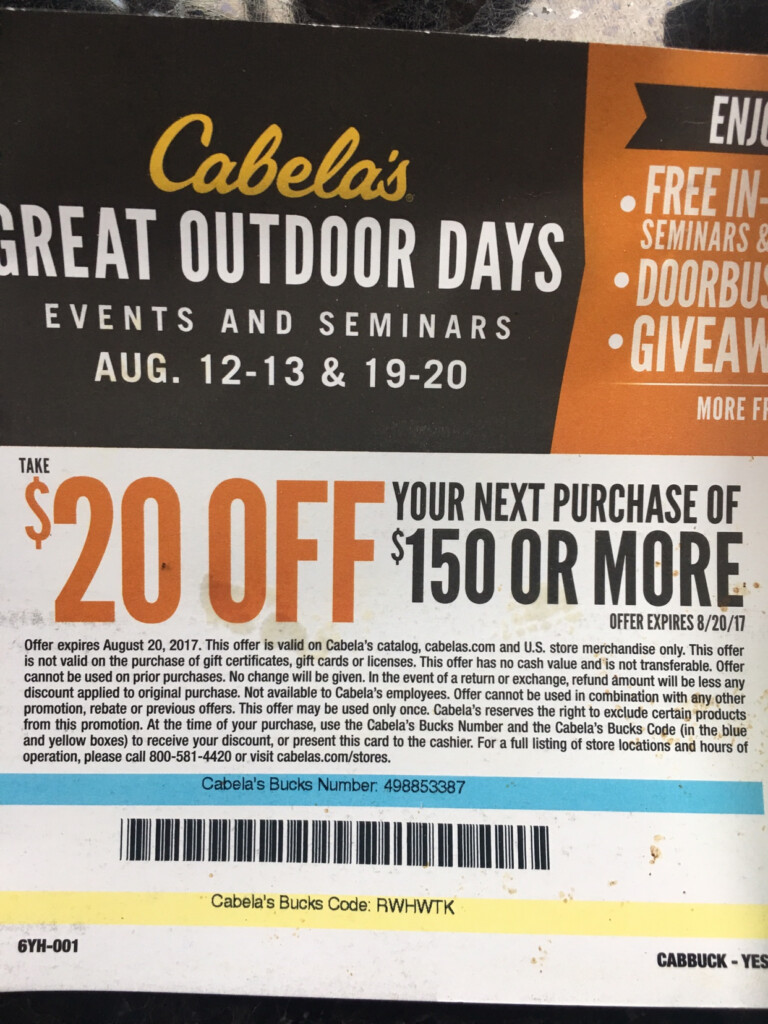 Cabela s Coupon