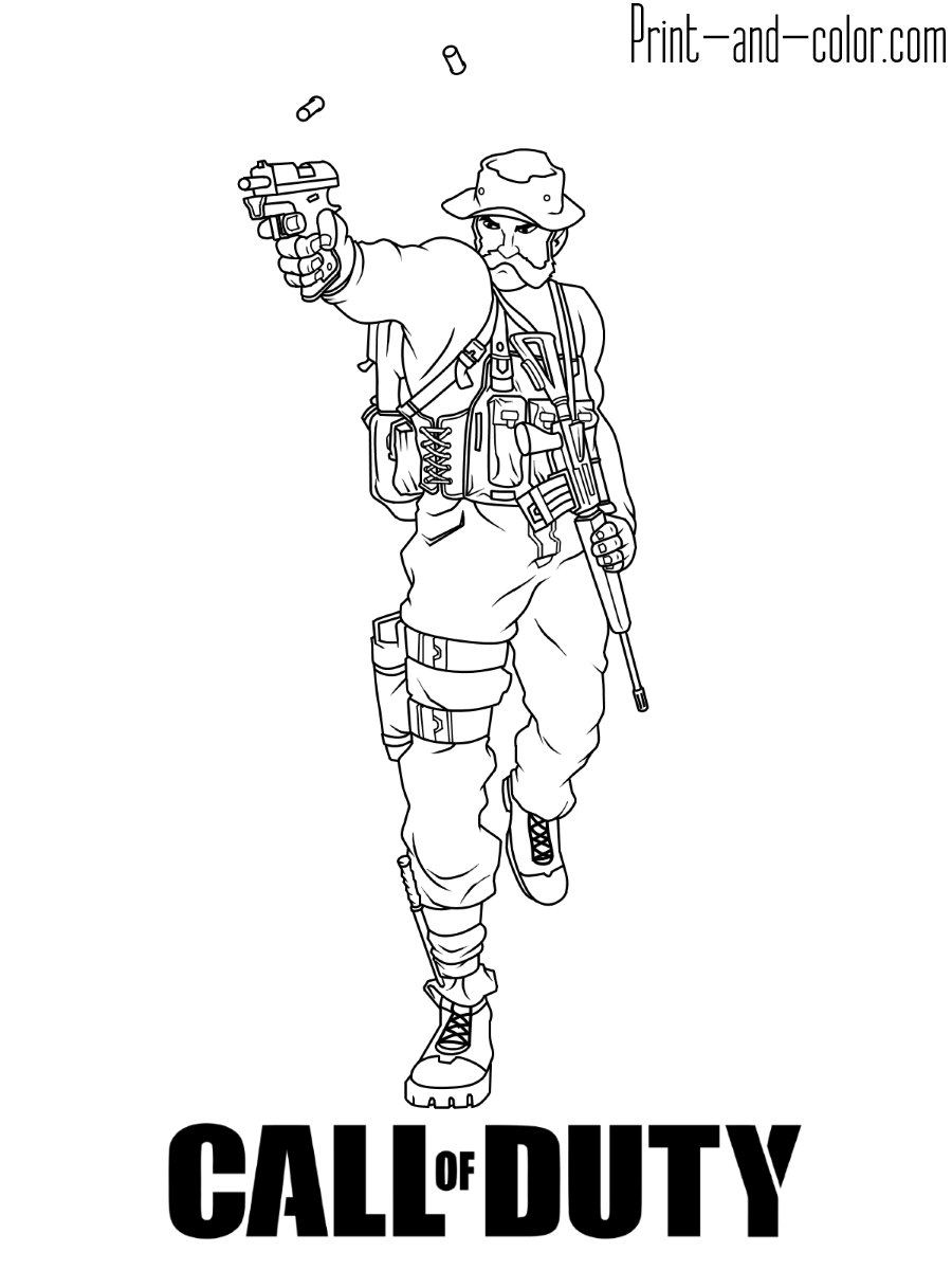 Call Of Duty Coloring Pages Print And Color