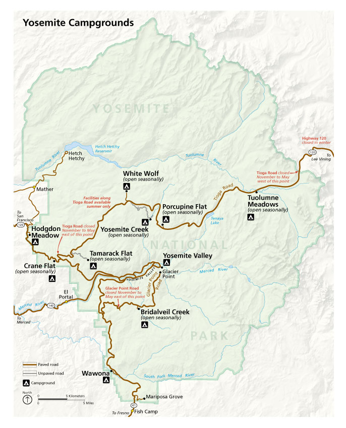 Campgrounds Yosemite National Park U S National Park Service 