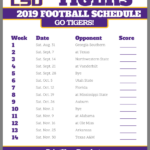 Can Someone Please Share 2019 LSU Football Schedule Wallpaper For