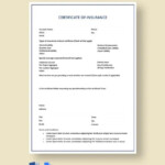 Car Insurance Certificate Template Google Docs Word Template