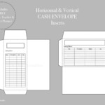 Cash Money Envelope Printable Cash Envelope Wallet System Etsy In