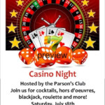 Casino Night Invitation Casino Night Invitations Party Invite