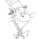 Cat In The Hat Easy Coloring Page Printable