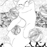 Cat Therapy Coloring Pages To Download And Print For Free