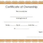 Certificate Of Ownership Template 2 TEMPLATES EXAMPLE TEMPLATES