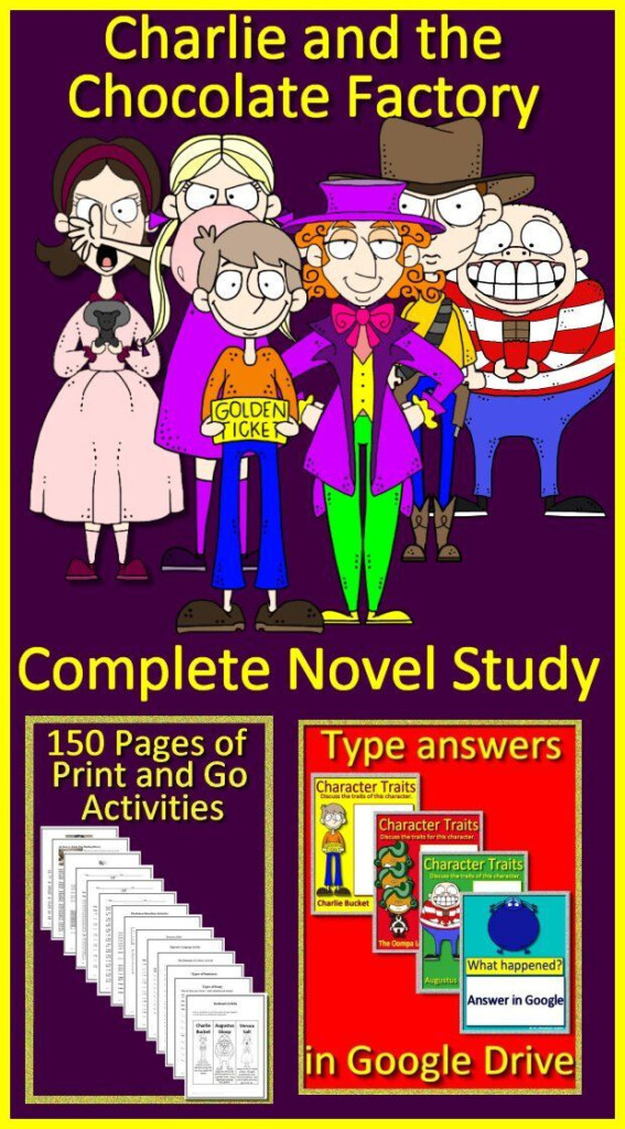 Charlie And The Chocolate Factory NOVEL STUDY Printable And GOOGLE 