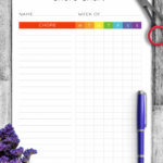 Chore Chart Templates For Kids Download Printable PDF