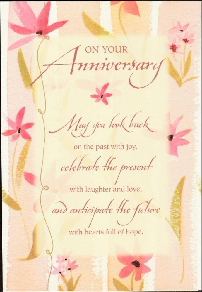 Christian Greeting Card On Your Anniversary DaySpring Anniversary