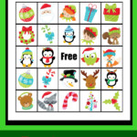 Christmas BINGO Game Totschooling Toddler Preschool Kindergarten