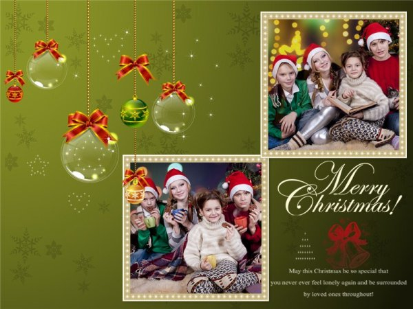 Christmas Collage Card Add on Templates Download Free