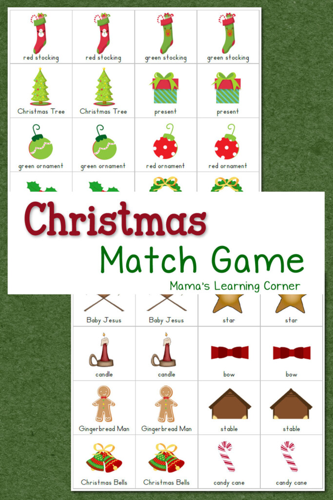 Christmas Match Game Mamas Learning Corner