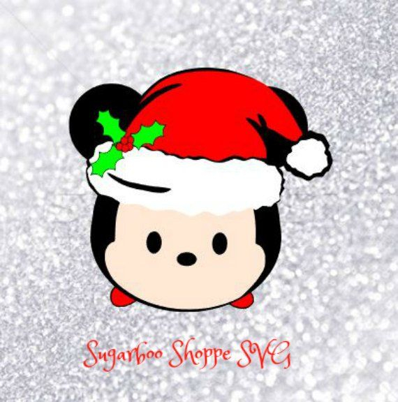 Christmas Mickey Santa SVG Disney Tsum Tsum Christmas SVG Etsy 