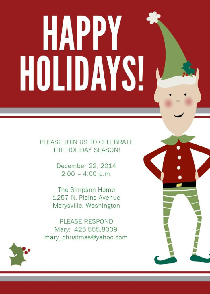 Christmas Party Invitations Templates Christmas Party Invitations 