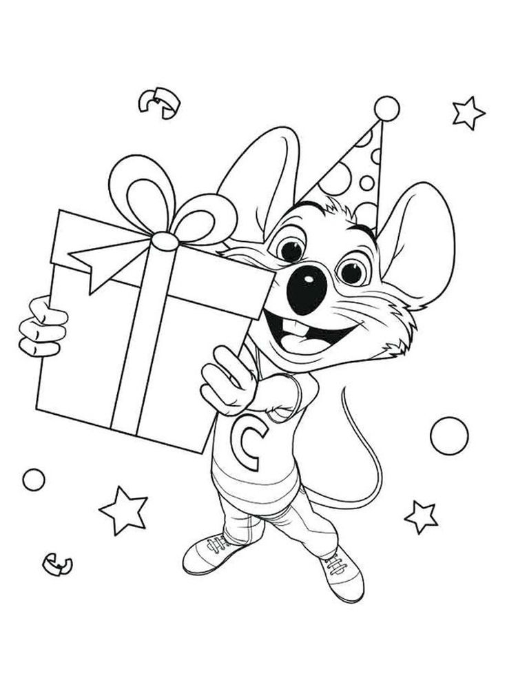 Chuck E Cheese Coloring Pages Pdf Printable Chuck E Cheese s Is A 